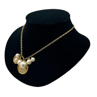 Necklaces & PendantsCarolee Gold Pearl Medallion Charm Long Rope Chain Necklace