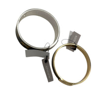 Chico’s Black Enamel Tiger Bangle Bracelet Set Animal Print Statement Jewelry 24 Wishes Vintage Jewelry