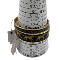 Chico’s Black Enamel Tiger Bangle Bracelet Set Animal Print Statement Jewelry 24 Wishes Vintage Jewelry