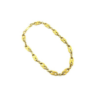 Christian Dior Classic Gold Textured Link Chain Vintage Necklace - 24 Wishes Vintage Jewelry