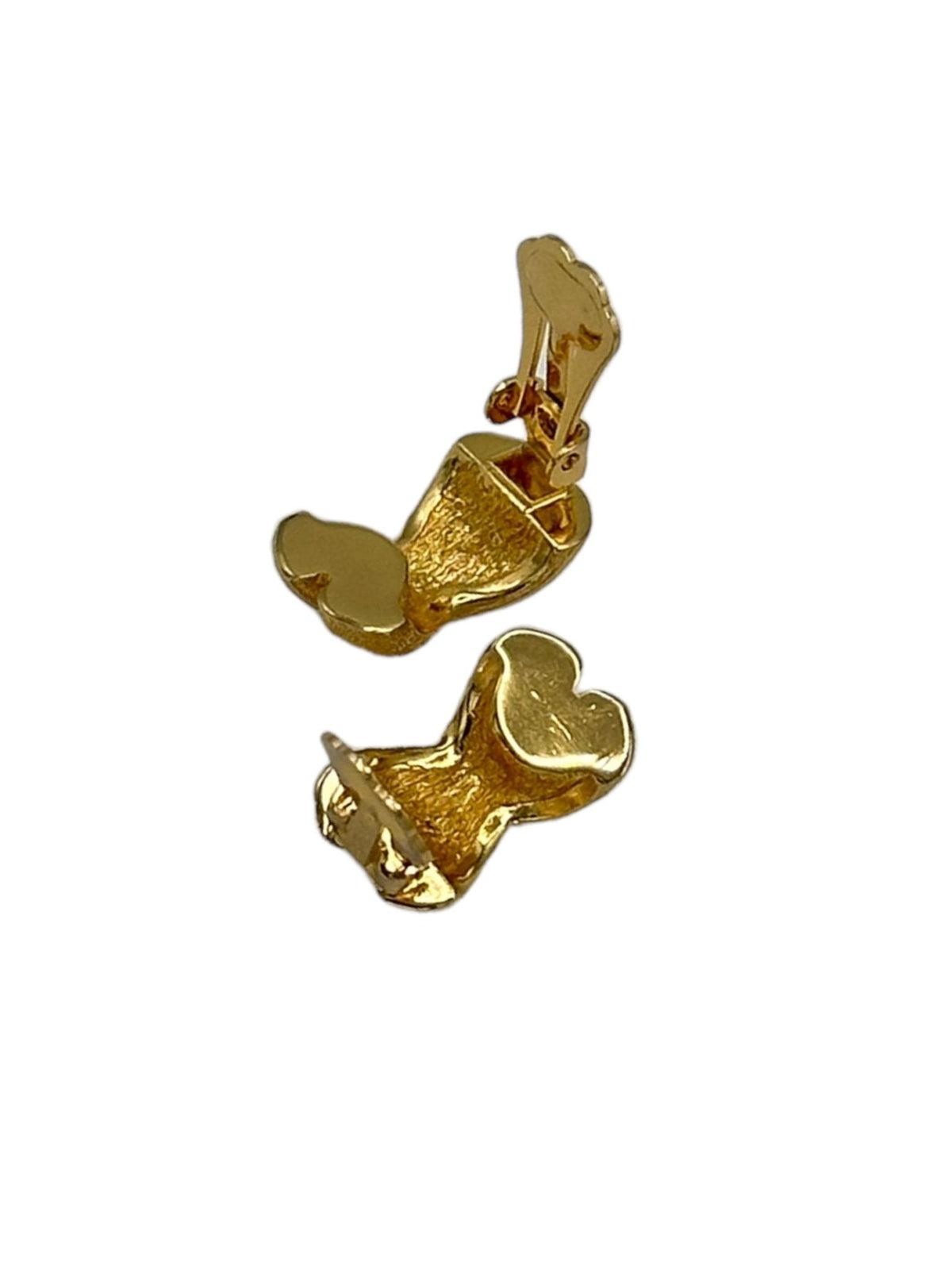 Christian Dior Petite Classic Rhinestone Vintage Clip - On Earrings - 24 Wishes Vintage Jewelry