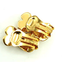 Christian Dior Petite Classic Rhinestone Vintage Clip - On Earrings - 24 Wishes Vintage Jewelry