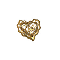 Brooches & PinsChristian Lacroix Gold Heart Brooch Made in France Vintage 1990s Pin