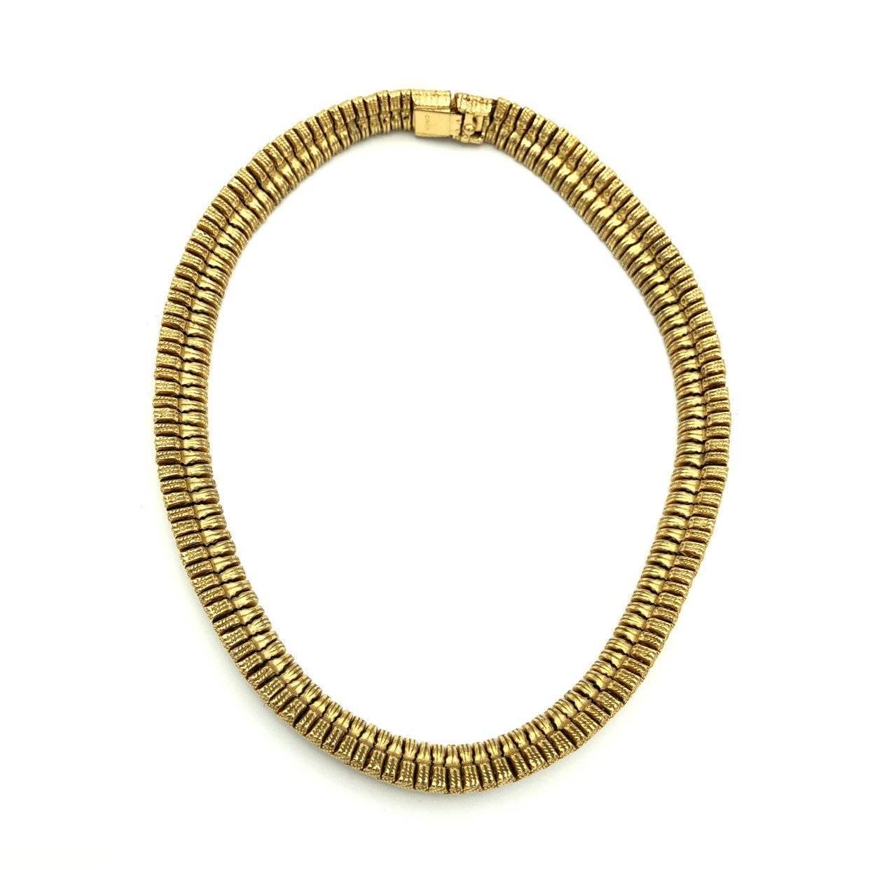 ◆VINTAGE HOLLYWOOD◆ Diagonal Snake Chain Necklace VH24NNNE VINTAGE WHITING AND DAVIS GOLD TONE 24-IN NECKLACE | eBay