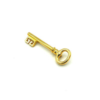 Classic Gold Givenchy Logo Key Vintage Brooch - 24 Wishes Vintage Jewelry