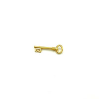 Classic Gold Givenchy Logo Key Vintage Brooch - 24 Wishes Vintage Jewelry