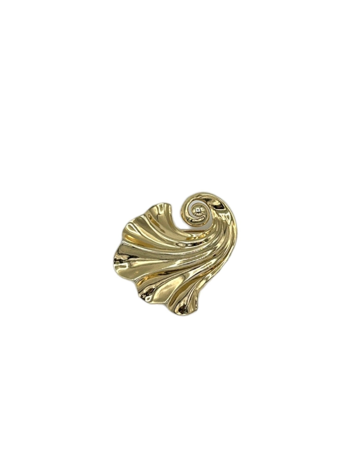 Classic Gold Trifari Stylized Brooch - 24 Wishes Vintage Jewelry