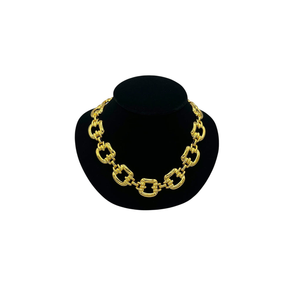 Classic Gold Vintage Buckle Layering Necklace Necklaces & Pendants 24 Wishes Vintage Jewelry