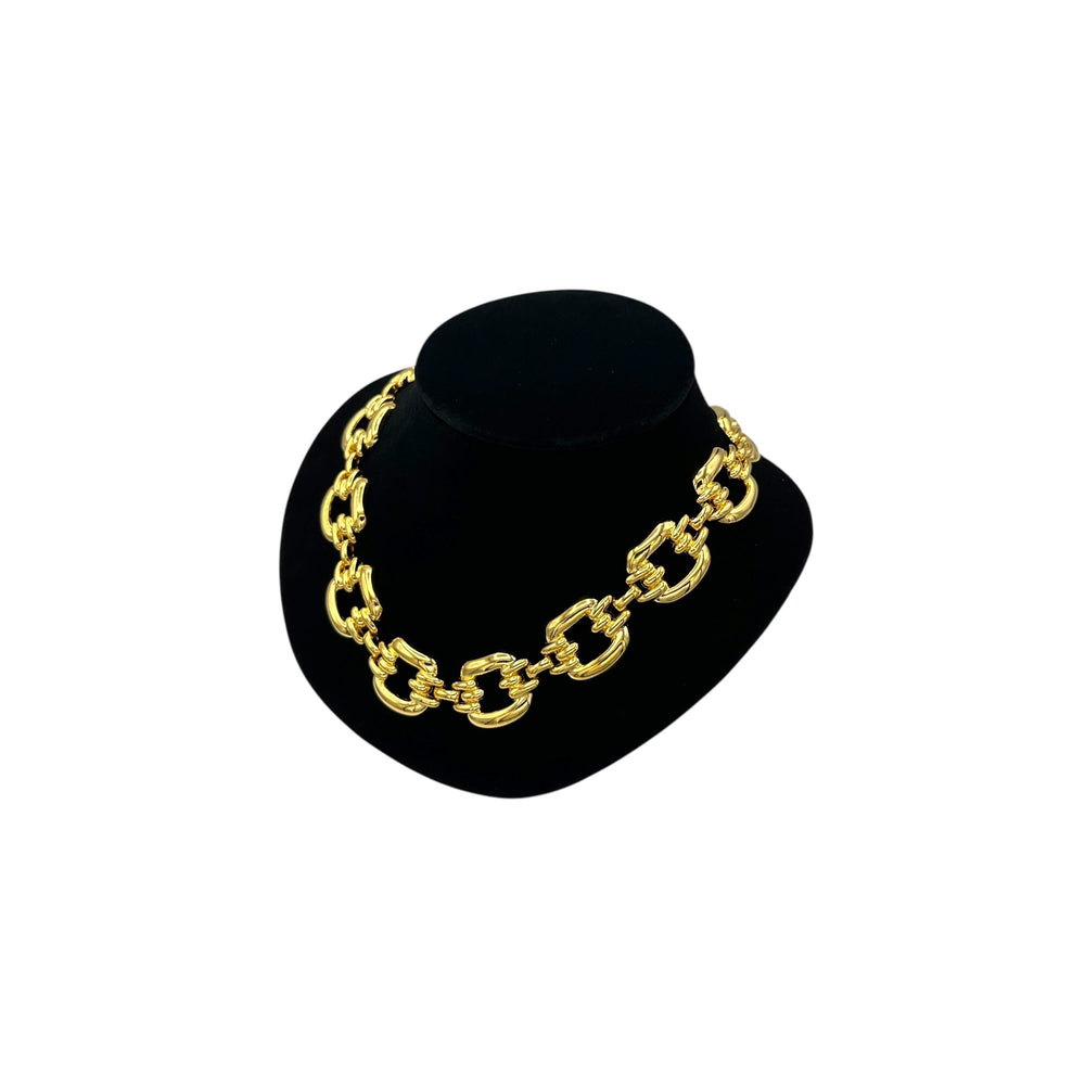 Classic Gold Vintage Buckle Layering Necklace Necklaces & Pendants 24 Wishes Vintage Jewelry