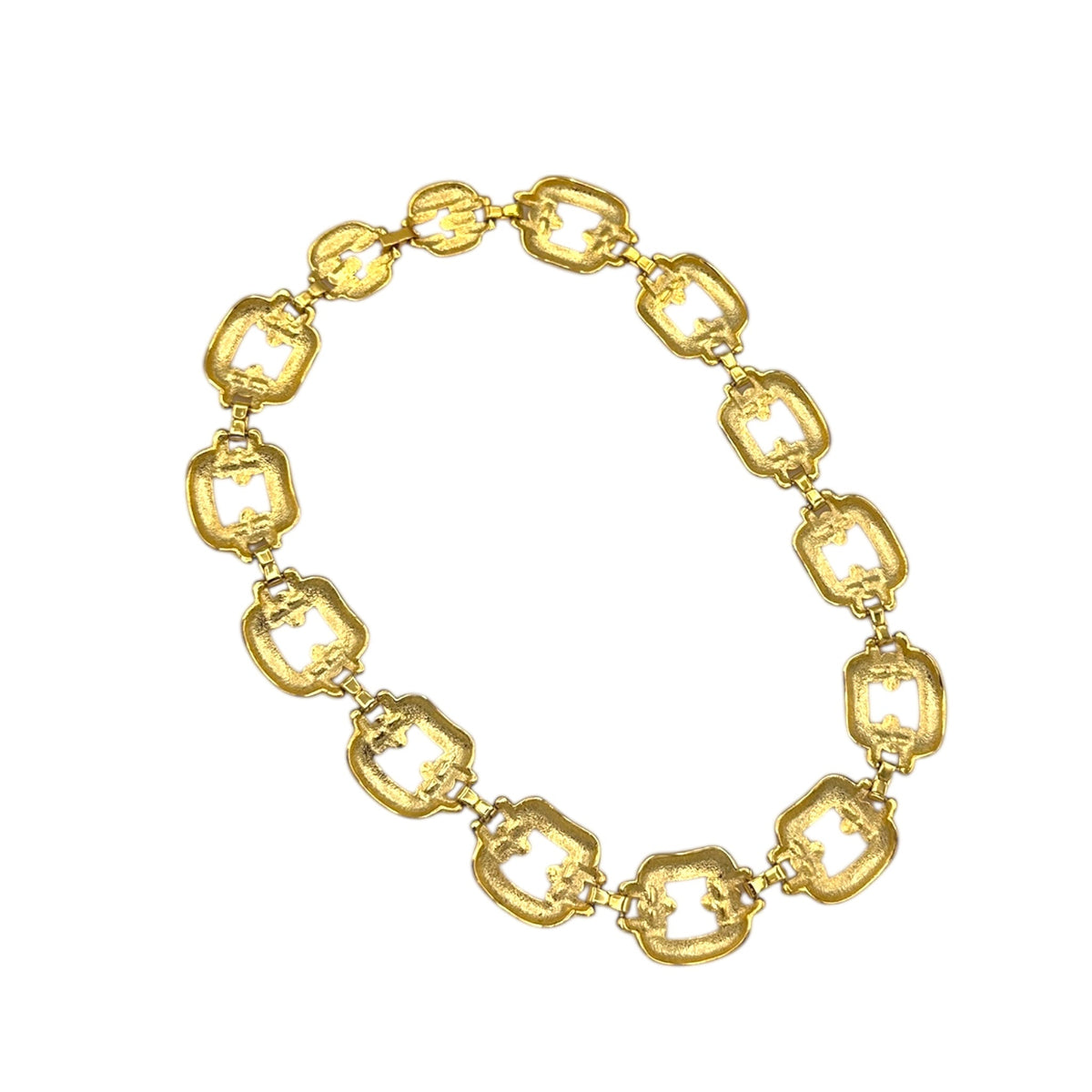 Classic Gold Vintage Buckle Layering Necklace Necklaces & Pendants 24 Wishes Vintage Jewelry