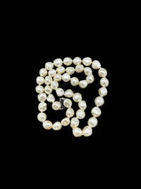 Classic Long Faux Baroque Pearl Layering Vintage Necklace - 24 Wishes Vintage Jewelry