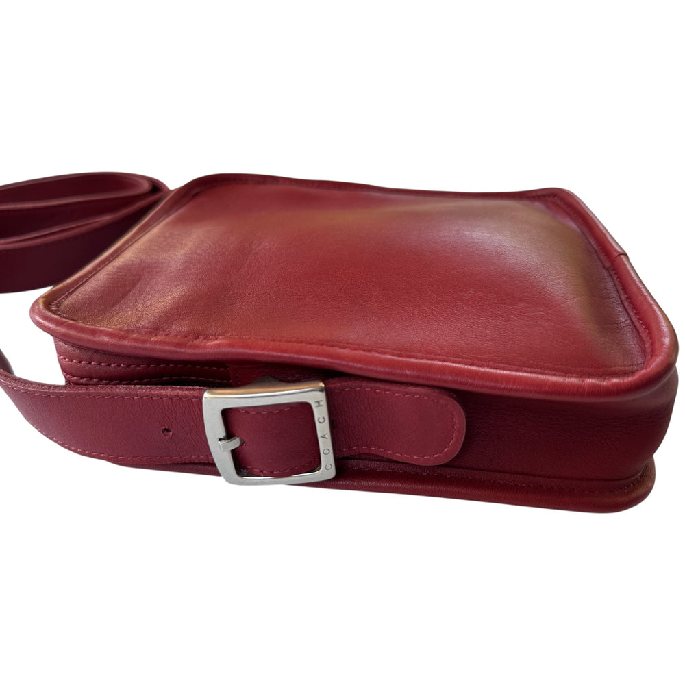 Coach 9817 Vintage Red Leather Camera Bag Y2K Crossbody Handbag Accessories 24 Wishes Vintage Jewelry