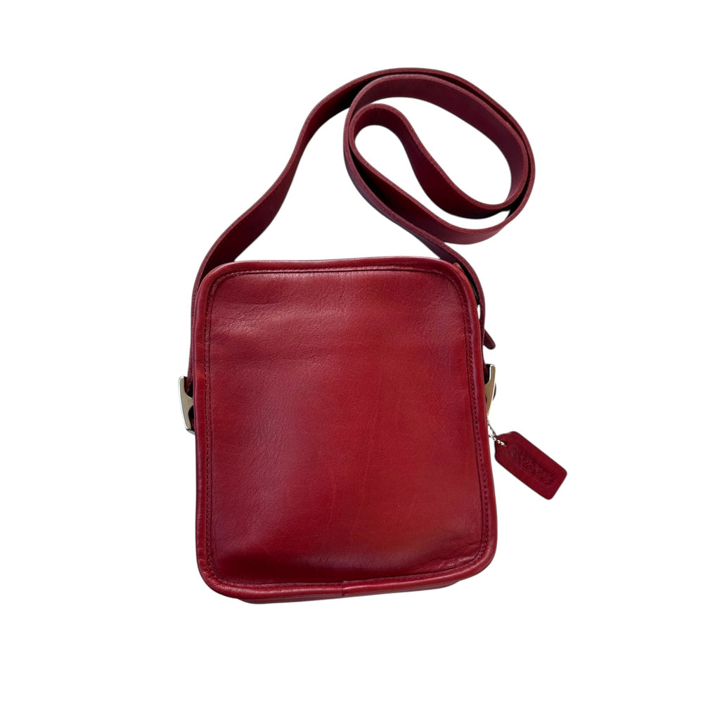 Coach 9817 Vintage Red Leather Camera Bag Y2K Crossbody Handbag Accessories 24 Wishes Vintage Jewelry