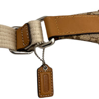 Coach Bon Voyage Signature Y2K Canvas Leather Trim Belt Bag