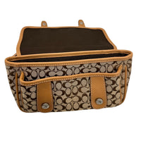Coach Bon Voyage Signature Y2K Canvas Leather Trim Belt Bag