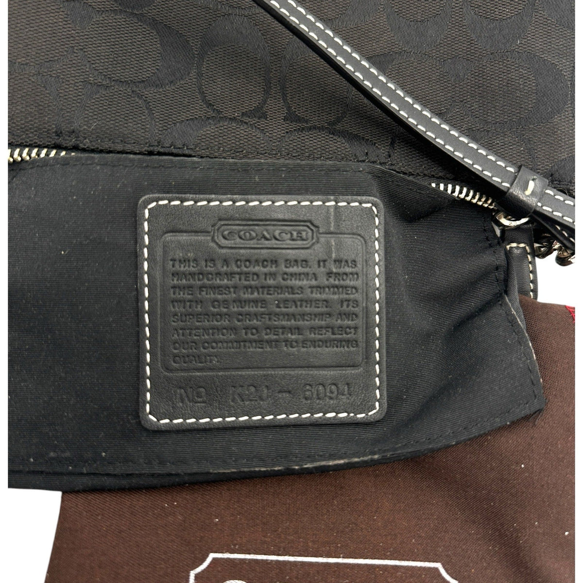 AccessoriesCoach Signature Demi Mini Shoulder Bag Black Y2K Purse 6094