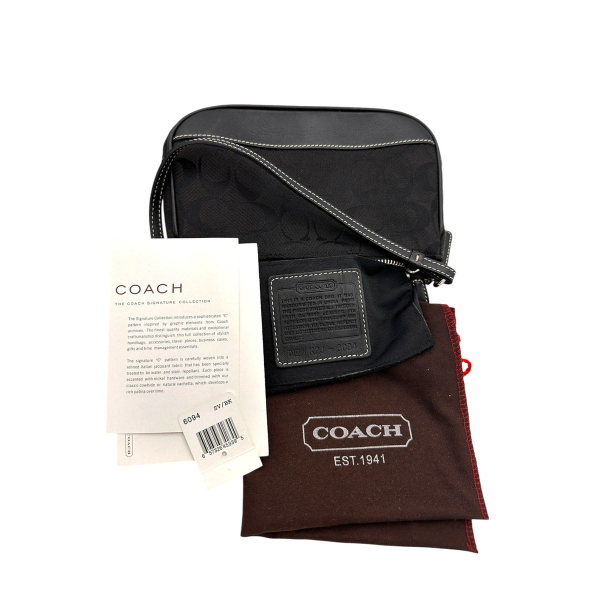AccessoriesCoach Signature Demi Mini Shoulder Bag Black Y2K Purse 6094