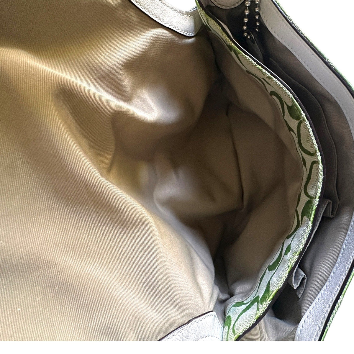 AccessoriesCoach Soho Lime Green Signature Jacquard Shoulder Bag Y2K Buckle Flap Purse F15668