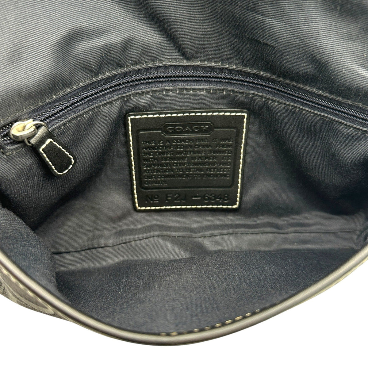 Coach Vintage Y2K Hamptons Demi Flap Bag Black Signature Canvas Purse