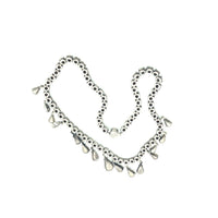 Coro Sterling Art Deco Teardrop Rhinestone Vintage Necklace - 24 Wishes Vintage Jewelry