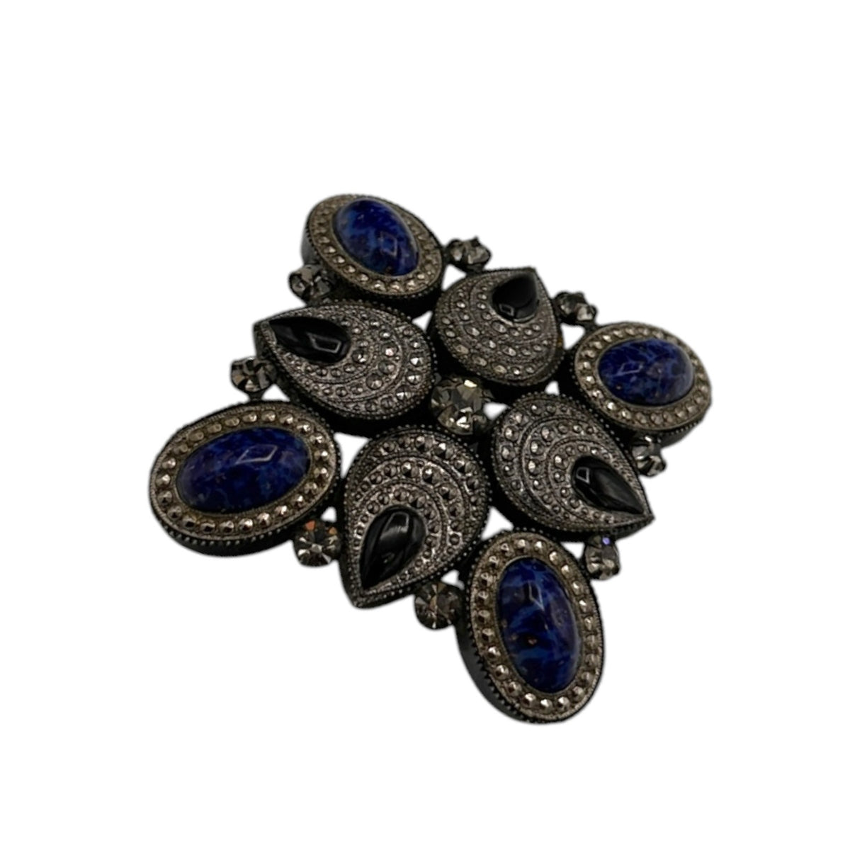 Kenneth Jay Lane Geometric Art Deco Style Vintage Brooch