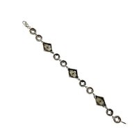 Judith Jack Sterling Silver Marcasite Camphor Glass Bracelet