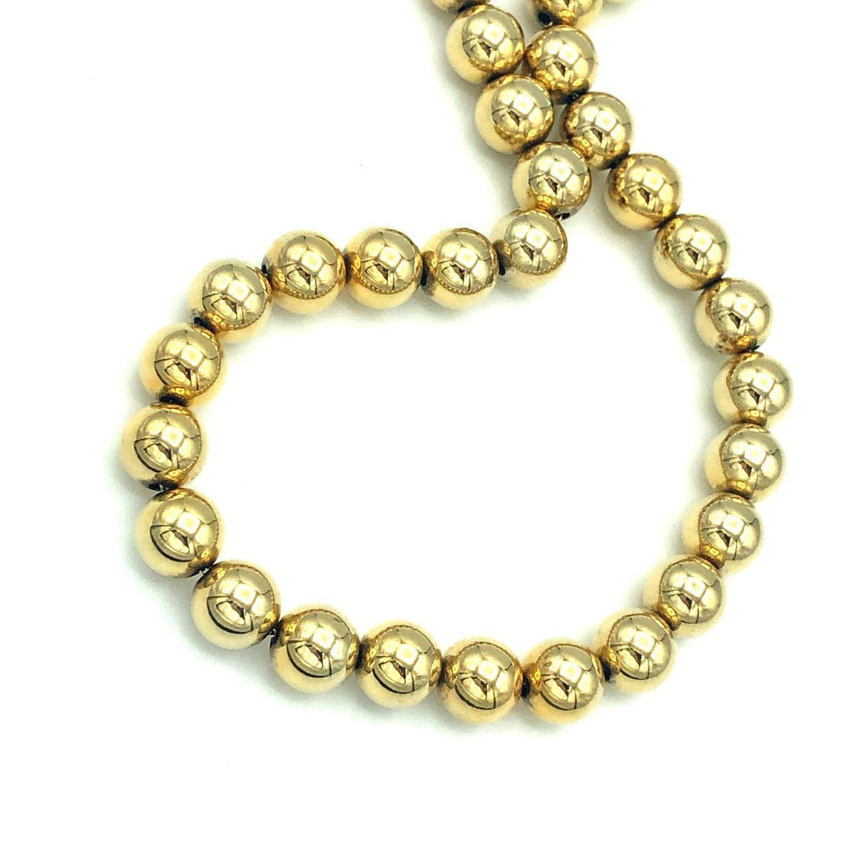 Dobbs Sterling Gold Plated Layering Bead Classic Necklace - 24 Wishes Vintage Jewelry