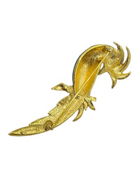 D'Orlan Enamel & Rhinestone Bird of Paradise Large Vintage Brooch - 24 Wishes Vintage Jewelry