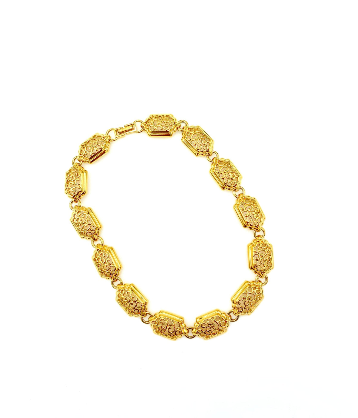 D'Orlan Vintage Classic Gold Chunky Layering Necklace - 24 Wishes Vintage Jewelry