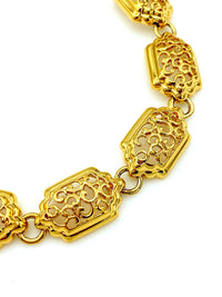 D'Orlan Vintage Classic Gold Chunky Layering Necklace - 24 Wishes Vintage Jewelry