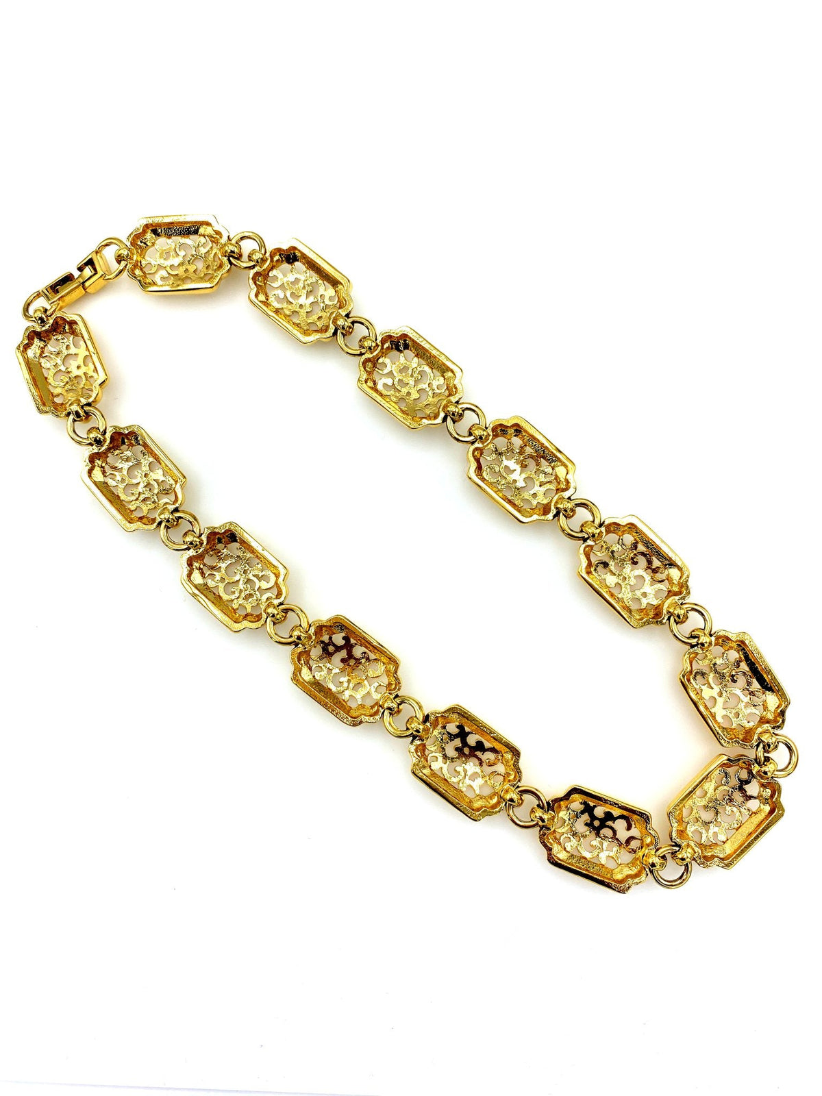 D'Orlan Vintage Classic Gold Chunky Layering Necklace - 24 Wishes Vintage Jewelry