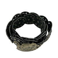 Vintage Chicos Morocco Black Leather Concho Belt M/L