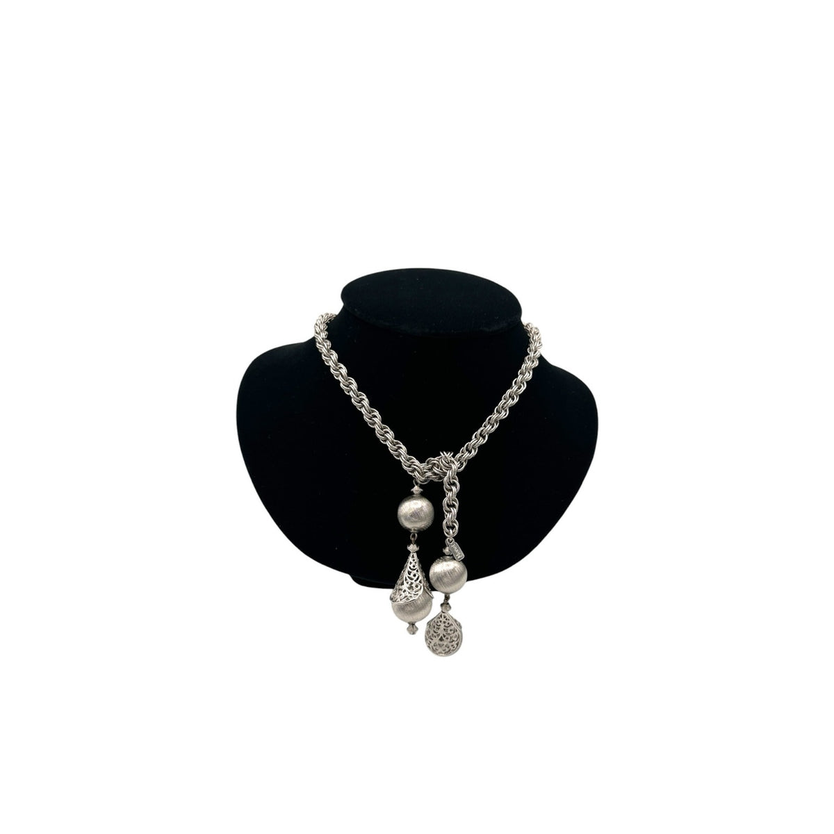 Vintage Monet Bolero 1960s Signed Lariat Layering Necklace