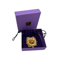 Brooches & PinsElizabeth Taylor Avon Passion Flower Pin Gold Rose Brooch Signed