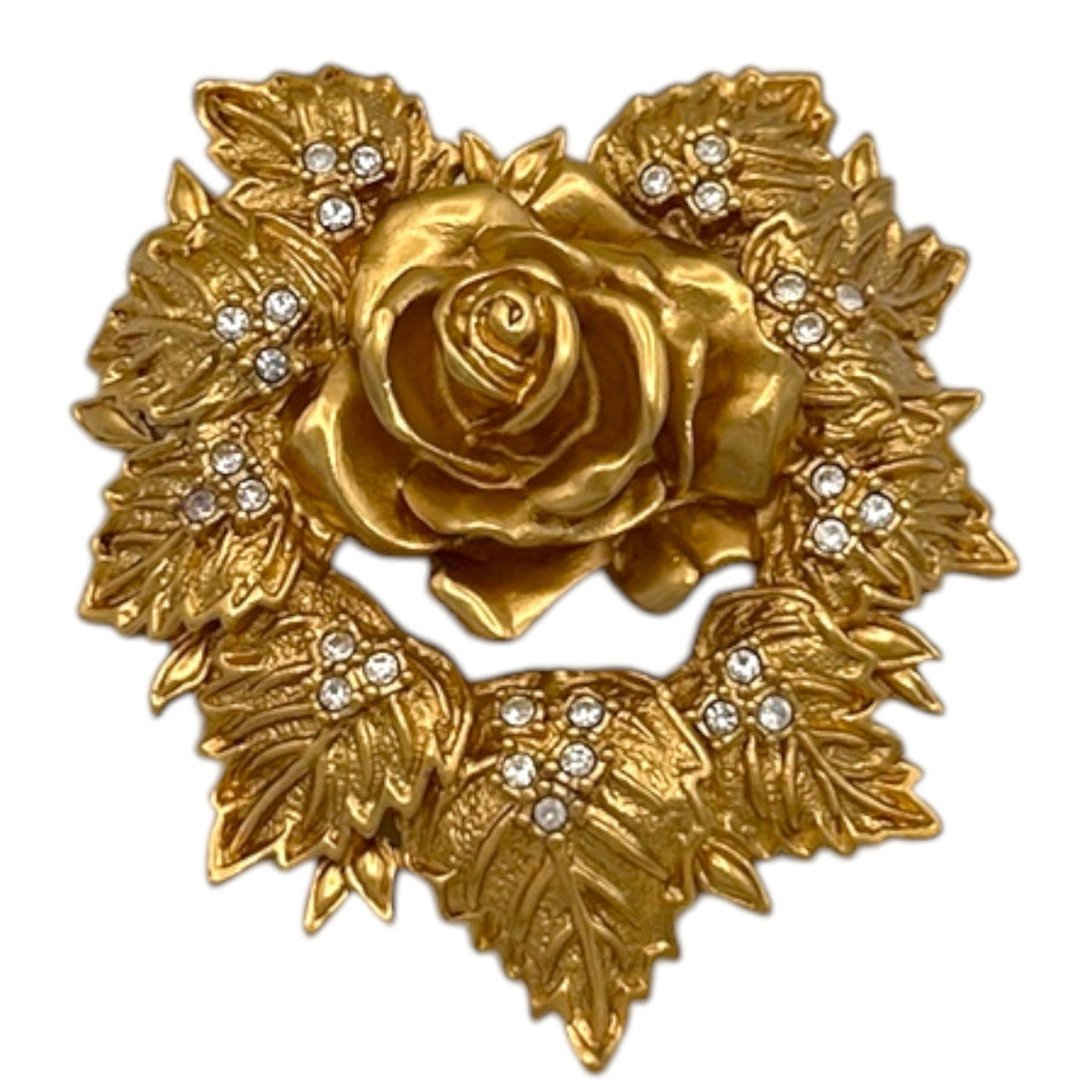 Brooches & PinsElizabeth Taylor Avon Passion Flower Pin Gold Rose Brooch Signed