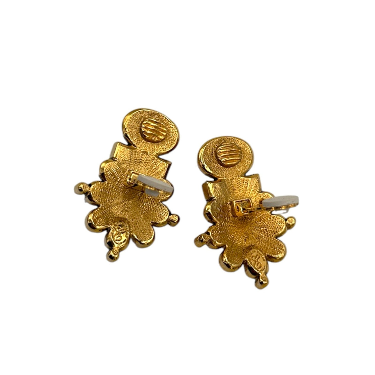 EarringsElizabeth Taylor Avon Sea Coral Art Deco Clip - On Earrings