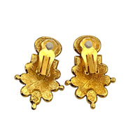 EarringsElizabeth Taylor Avon Sea Coral Art Deco Clip - On Earrings