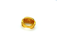Elizabeth Taylor Brilliance Gold Pave Vintage Ring - 24 Wishes Vintage Jewelry