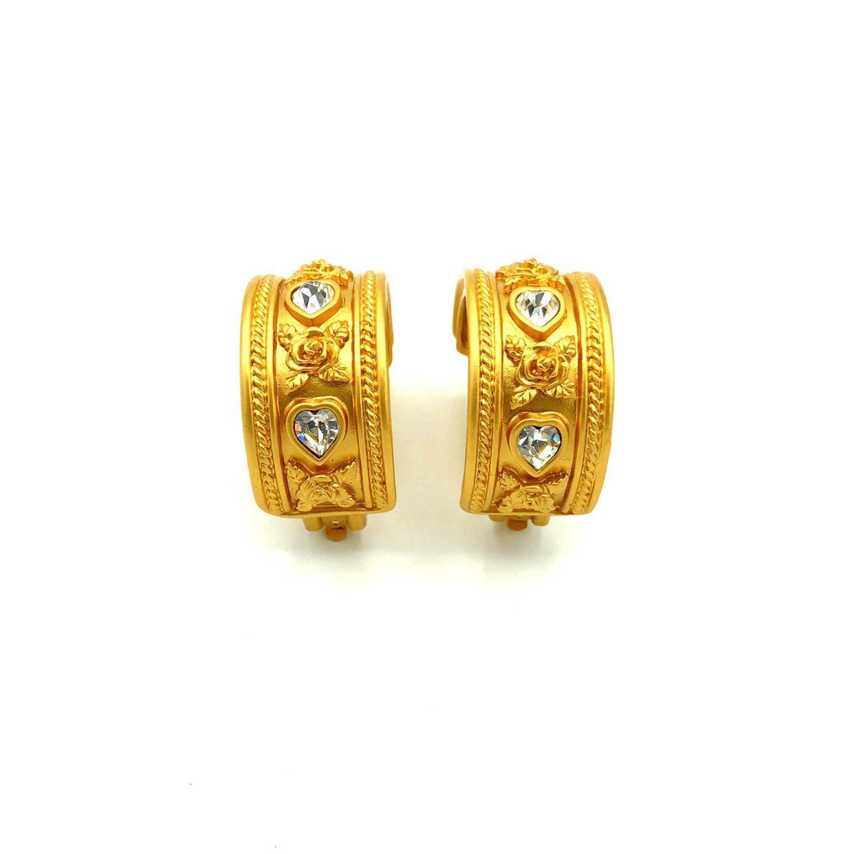 【VINTAGE HOLLYWOOD】Petit Catch Love Earrings_2478EA700M Faye Retro Dangle Earrings — Jet – Leni Loves