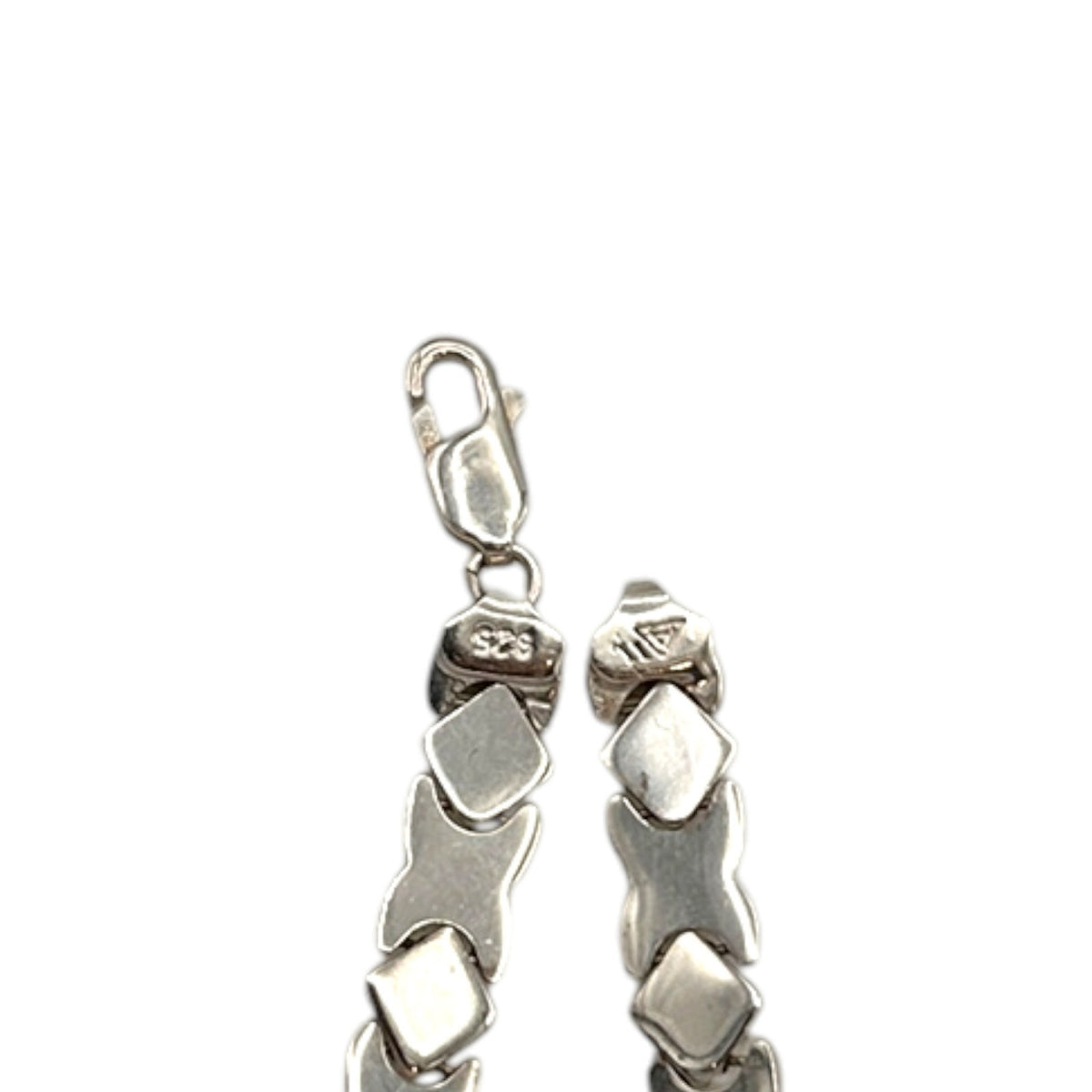 Alumni Stampato Style Sterling Silver XO Link Bracelet