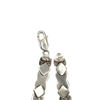 Alumni Stampato Style Sterling Silver XO Link Bracelet