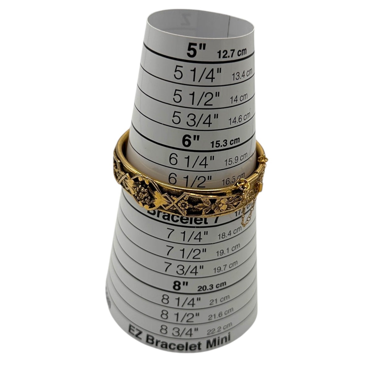 BraceletsFriedrich Gold Floral Victorian Revival Hinged 1970s Bangle Bracelet