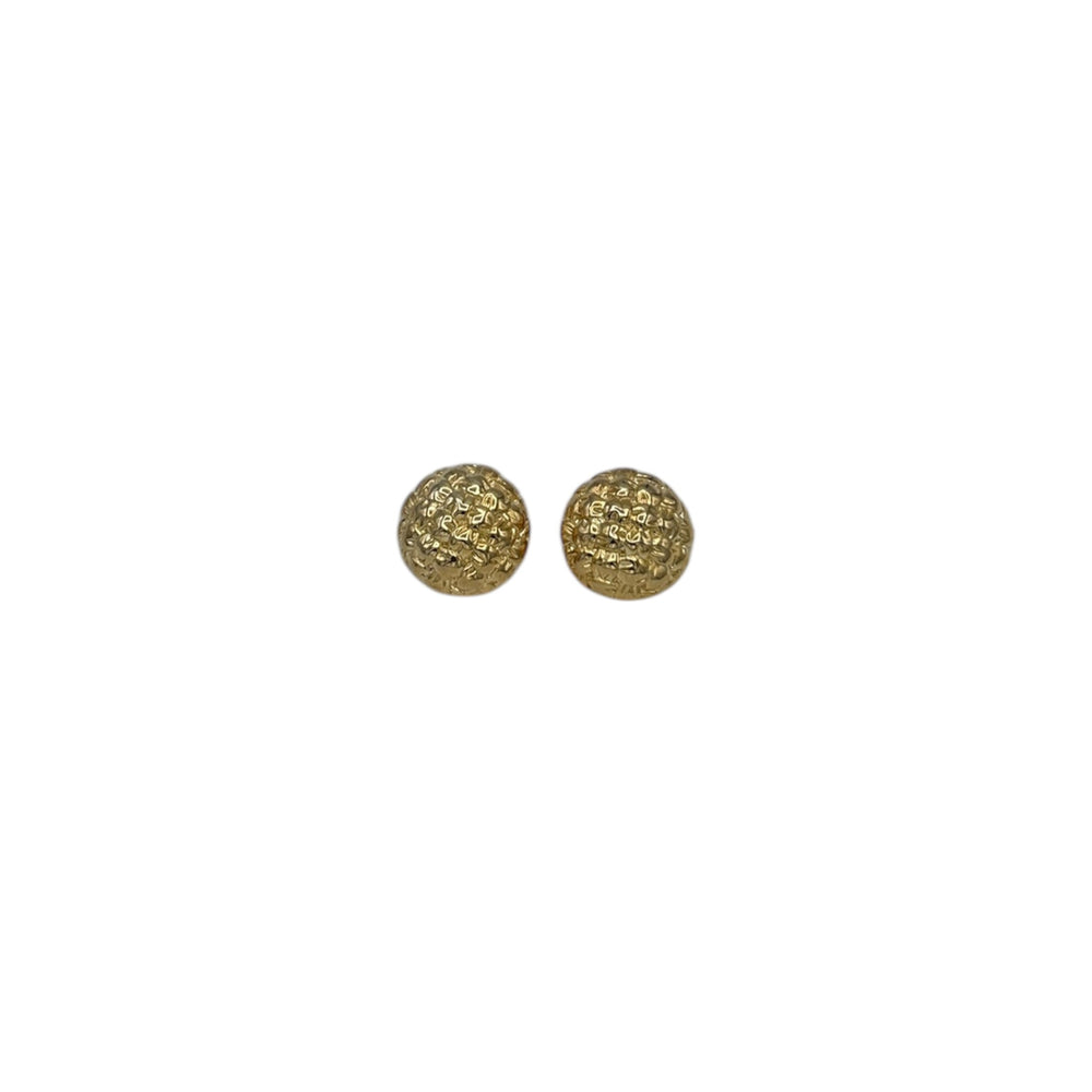 EarringsGivenchy 1990s Gold Basket Weave Pattern Pierced Classic Earrings