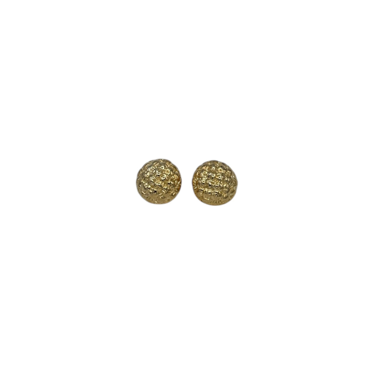 EarringsGivenchy 1990s Gold Basket Weave Pattern Pierced Classic Earrings