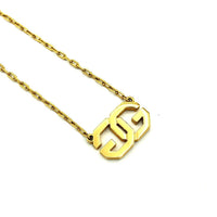 Givenchy Gold Double G Logo Vintage Pendant - 24 Wishes Vintage Jewelry