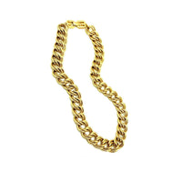 Givenchy Gold Double Link Stacking Chain Necklace Logo Clasp - 24 Wishes Vintage Jewelry