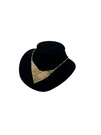 Givenchy Gold Triangle Mesh Bib Vintage Pendant Necklaces & Pendants 24 Wishes Vintage Jewelry