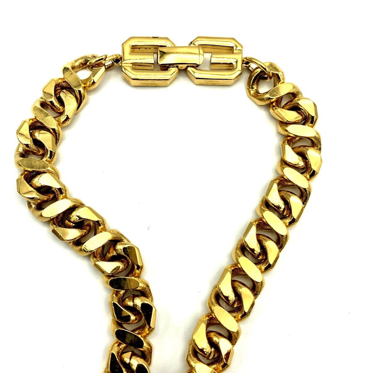 Outlet Vintage Gold Givenchy Heavy Chain Necklace