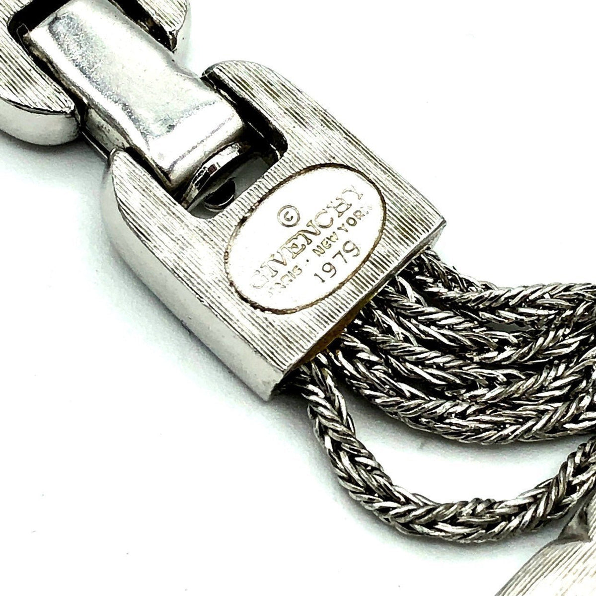 Givenchy Silver Multi - Chain Vintage Necklace - 24 Wishes Vintage Jewelry