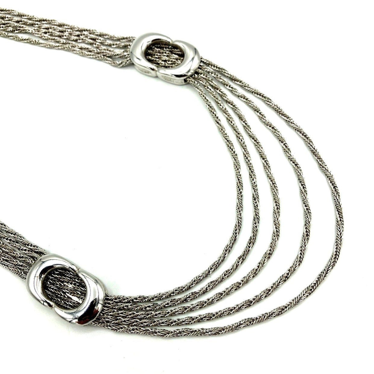 Givenchy Silver Multi - Chain Vintage Necklace - 24 Wishes Vintage Jewelry